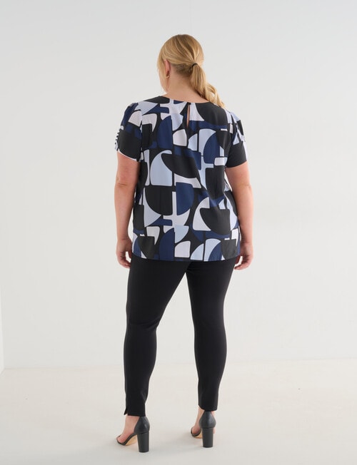 Studio Curve Graphic Print Shell Top, product photo View 02 L