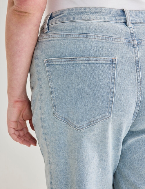 Denim Republic Curve Barrel Leg Jean, Light Wash product photo View 05 L