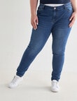 Denim Republic Curve Skinny Jeans, Mid Wash product photo
