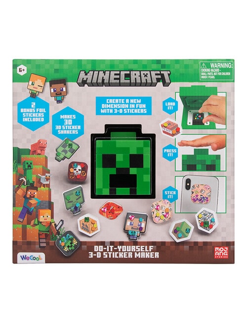 ILY Minecraft 3D Sticker Maker product photo
