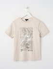 No Issue Kiwi Map Short Sleeve Tee, Stone product photo