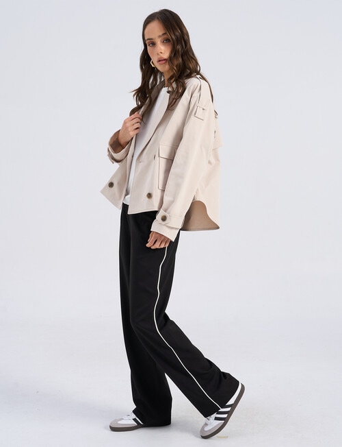 Vero Moda Manonclara Cropped Jacket, Oatmeal product photo View 04 L