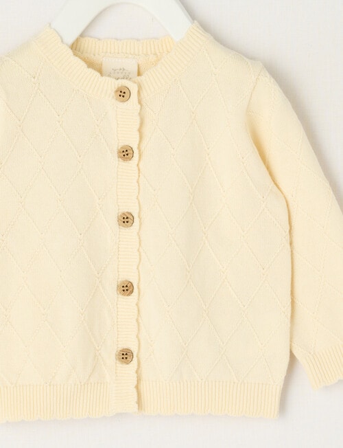 Little Bundle Knit Cardigan, Vanilla product photo View 02 L