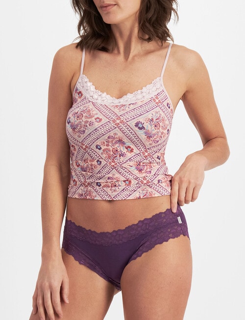 Jockey Woman Paris Cotton Bikini Brief, Deep Fushcia product photo View 02 L