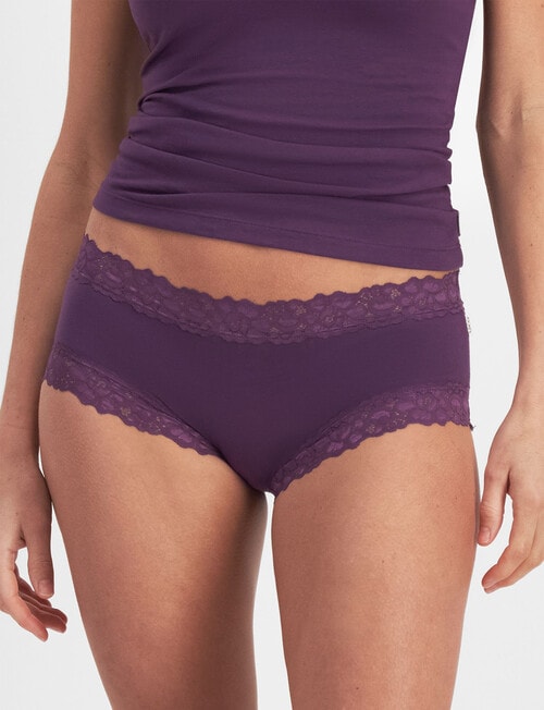 Jockey Woman Paris Cotton Boyleg Brief, Deep Fuchsia product photo