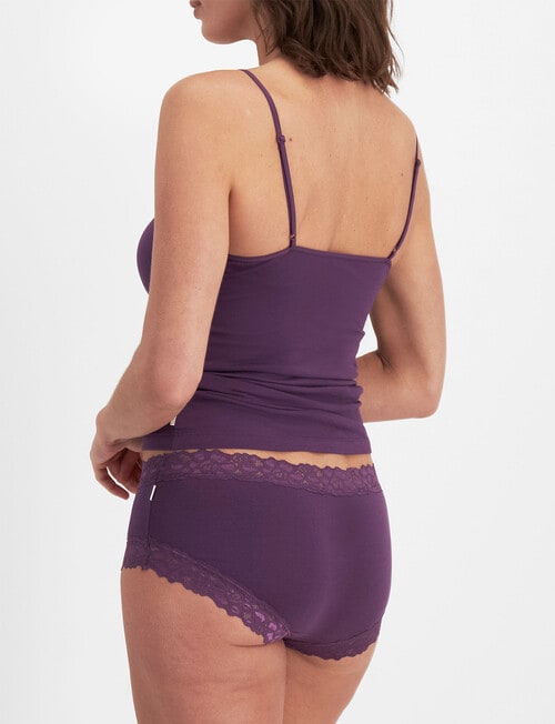 Jockey Woman Paris Cotton Boyleg Brief, Deep Fuchsia product photo View 03 L