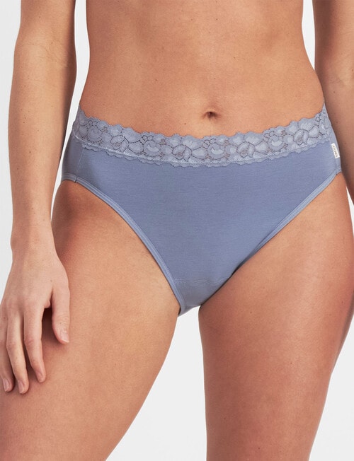 Jockey Woman Paris Free Hi Cut Brief, Smokey Blue product photo