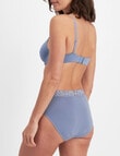 Jockey Woman Paris Free Hi Cut Brief, Smokey Blue product photo View 03 S