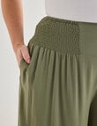 Studio Curve Ruched Waist Pants, Olive product photo View 04 S