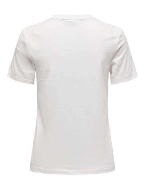 ONLY Christmas Short Sleeve Tee, Reindeer White product photo View 02 L