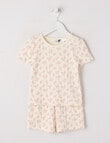 Sleep Mode Floral Pointelle Short PJ Set, Vanilla, 2-8 product photo