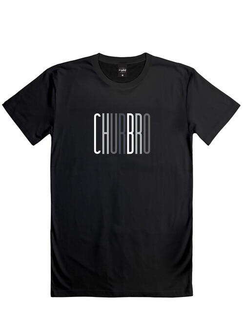 Mr Vintage Chur Bro Tee, Black product photo
