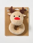 Teeny Weeny Ring Rattle, Reindeer product photo View 02 S