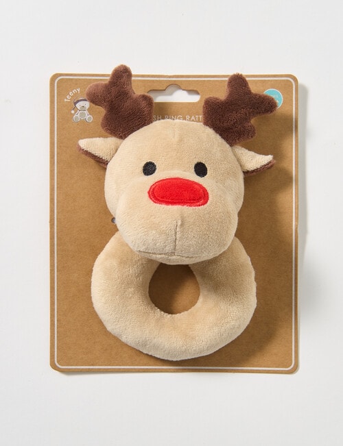Teeny Weeny Ring Rattle, Reindeer product photo View 02 L