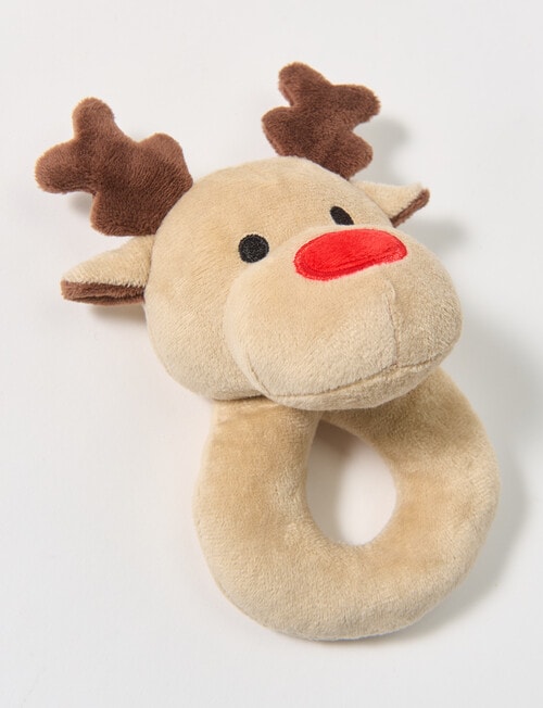 Teeny Weeny Ring Rattle, Reindeer product photo View 03 L