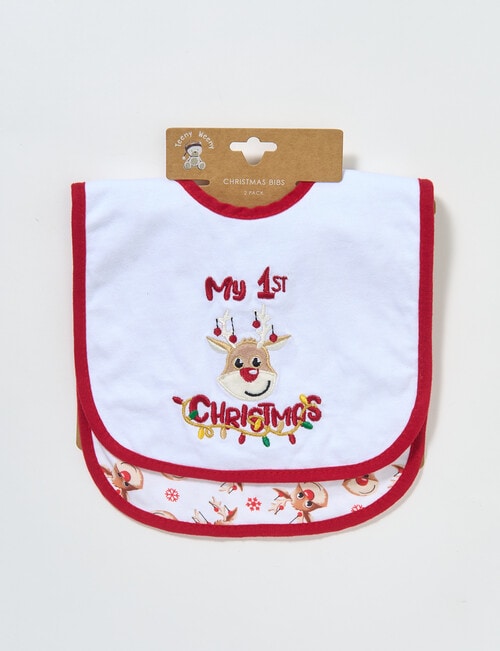 Teeny Weeny Bib Set, 2-Pack, Reindeer product photo View 03 L