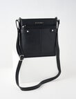 Pronta Moda Tab Med Crossbody Bag, Black product photo