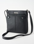 Pronta Moda Tab Med Crossbody Bag, Black product photo View 03 S