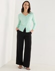 Oliver Black Crew Neck Cardigan, Mint product photo View 06 S