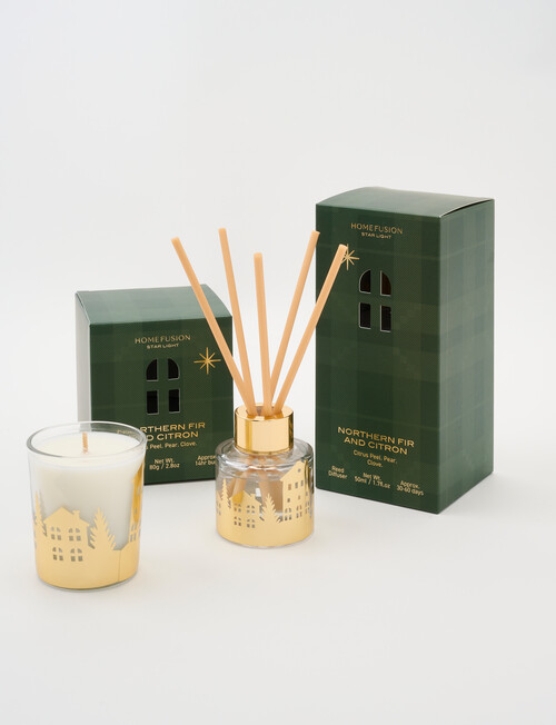 Home Fusion Starlight Candle, Northern Fir & Citron product photo View 04 L