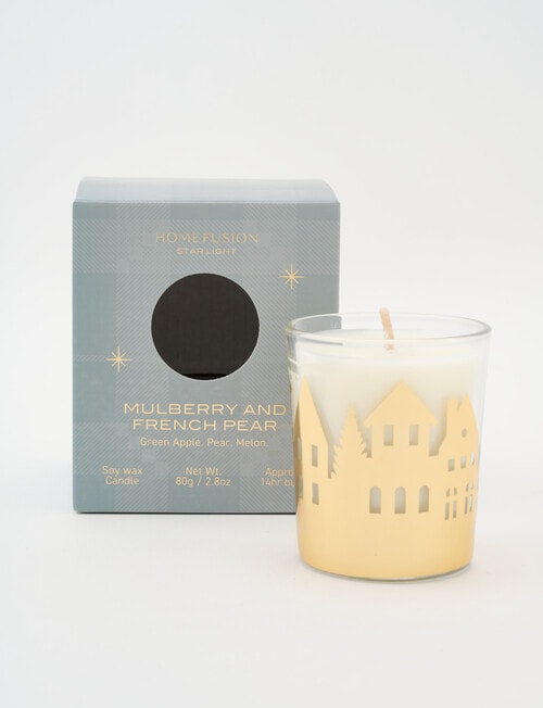 Home Fusion Starlight Candle, Mulberry & French Pear product photo