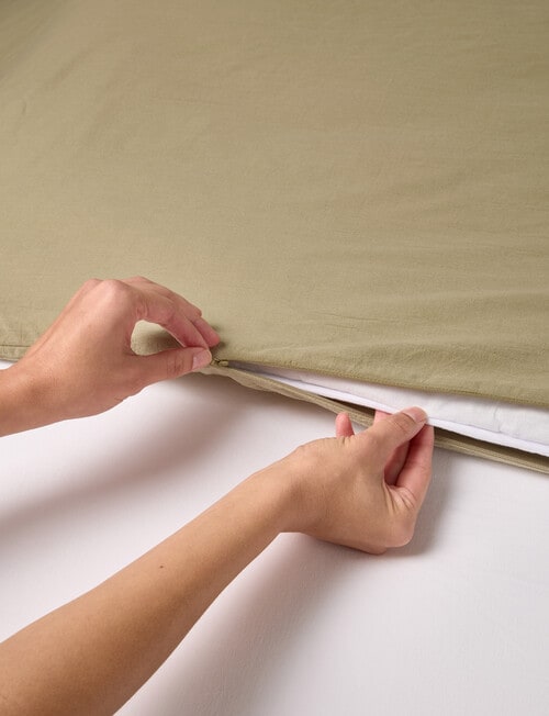 Haven Stone Wash Duvet Cover Set product photo View 03 L