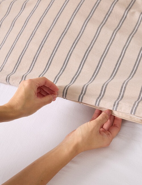 Haven Stone Wash Barrett Duvet Cover Set product photo View 03 L