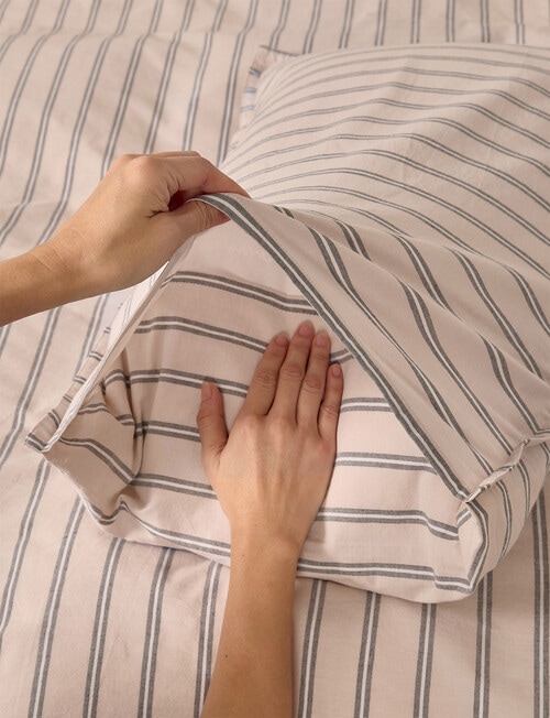 Haven Stone Wash Barrett Duvet Cover Set product photo View 04 L