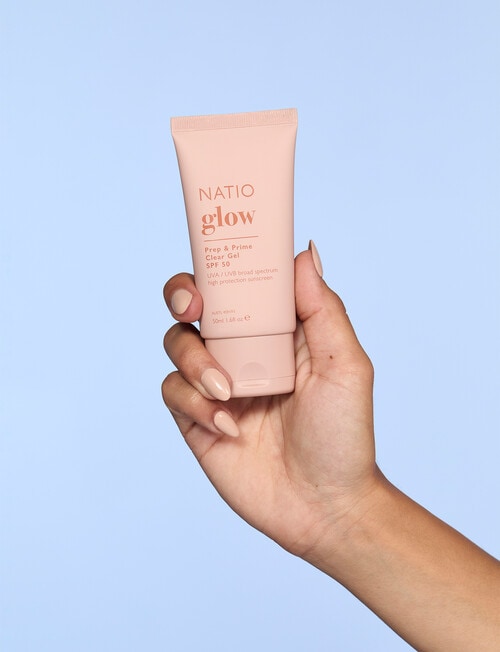 Natio Glow Prep & Prime Clear Gel SPF50, 50ml product photo View 02 L