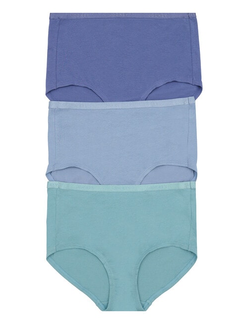 Jockey Woman Everyday Value Full Brief, 3-Pack, Teal, Smokey Blue & Dazed Blue product photo