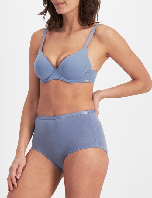 Jockey Woman Everyday Value Full Brief, 3-Pack, Teal, Smokey Blue & Dazed Blue product photo View 04 L