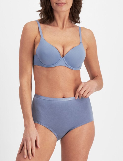 Jockey Woman Everyday Value Full Brief, 3-Pack, Teal, Smokey Blue & Dazed Blue product photo View 03 L