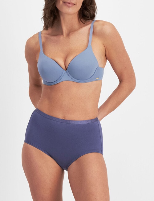 Jockey Woman Everyday Value Full Brief, 3-Pack, Teal, Smokey Blue & Dazed Blue product photo View 06 L