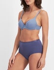 Jockey Woman Everyday Value Full Brief, 3-Pack, Teal, Smokey Blue & Dazed Blue product photo View 07 S