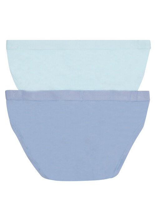 Jockey Woman Comfort Cotton Boyleg Brief, 2-Pack, Hamptons Stripe & Lupine product photo View 02 L