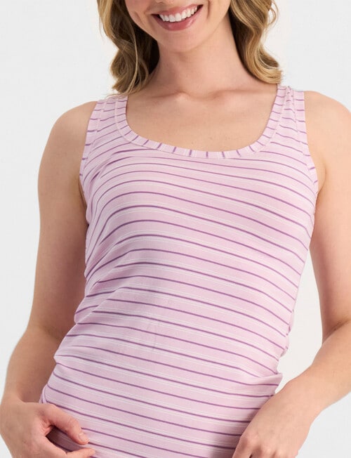 Jockey Woman Comfort Cotton Cami, Hamptons Stripe & Lupine product photo