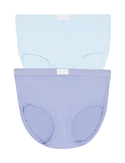 Jockey Woman Comfort Cotton Bamboo Full Brief, 2-Pack, Monday Muse & Ocean Glass product photo