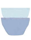 Jockey Woman Comfort Cotton Boyleg Brief, 2-Pack, Hamptons Stripe & Lupine product photo View 02 S