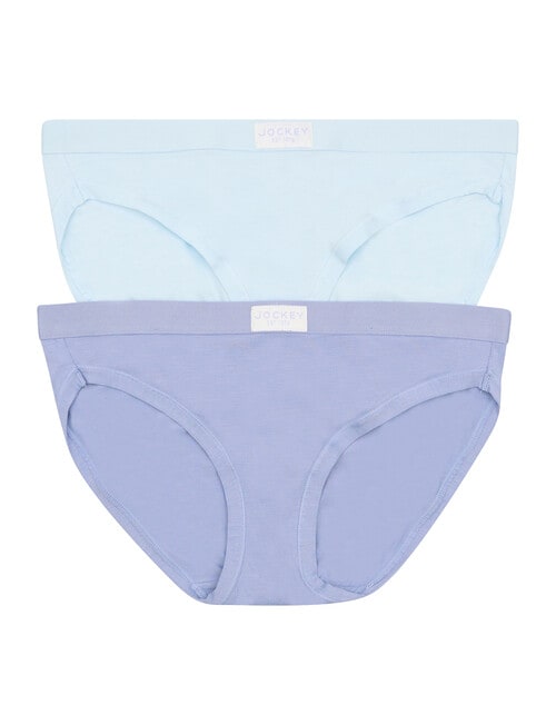 Jockey Woman Comfort Cotton Bamboo Bikini Brief, 2-Pack, Monday Muse & Ocean Glass product photo