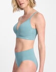Jockey Woman Skimmies Hi Cut Brief, Cornflower Teal product photo View 02 S