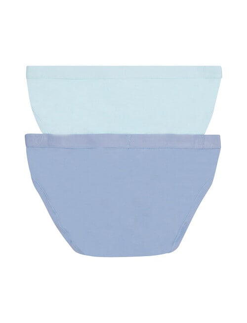 Jockey Woman Comfort Cotton Bamboo Hi Cut Brief, 2-Pack, Monday Muse & Ocean Glass product photo View 02 L