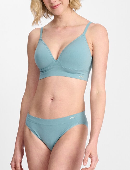 Jockey Woman Skimmies Bikini Brief, Cornflower Teal product photo View 02 L