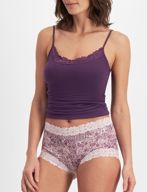 Jockey Woman Paris Cotton Full Brief, Petal Pastiche product photo View 02 L