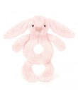 Jellycat Bashful Pink Bunny Ring Rattle product photo