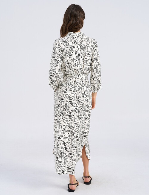 Vero Moda Betsy Doodle Print Shirt Dress, Cloud Dancer product photo View 02 L