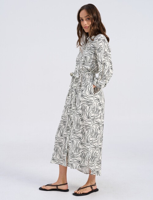Vero Moda Betsy Doodle Print Shirt Dress, Cloud Dancer product photo View 04 L