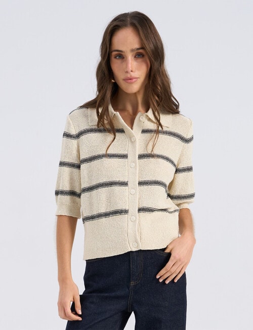 Vero Moda Cherry Stripe Pullover, Birch product photo