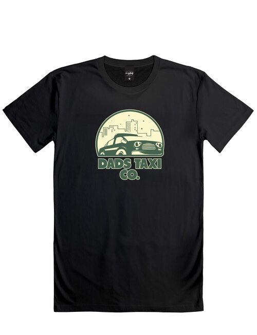 Mr Vintage Dads Taxi Tee, Black product photo