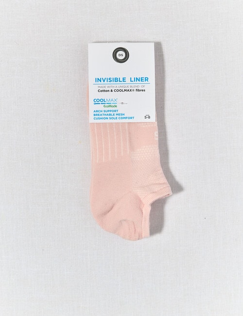 DS Socks Mesh Top Coolmax Liner Sock, Lotus Pink product photo View 02 L
