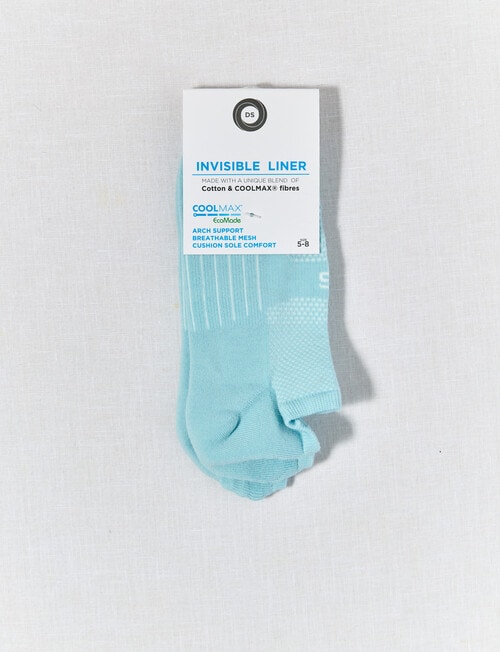 DS Socks Mesh Top Coolmax Liner Sock, Cool Blue product photo View 02 L